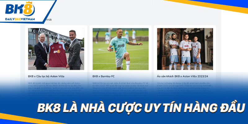 BK8 là nhà cược uy tín hàng đầu