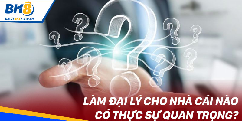 Làm đại lý cho nhà cái nào có thực sự quan trọng?