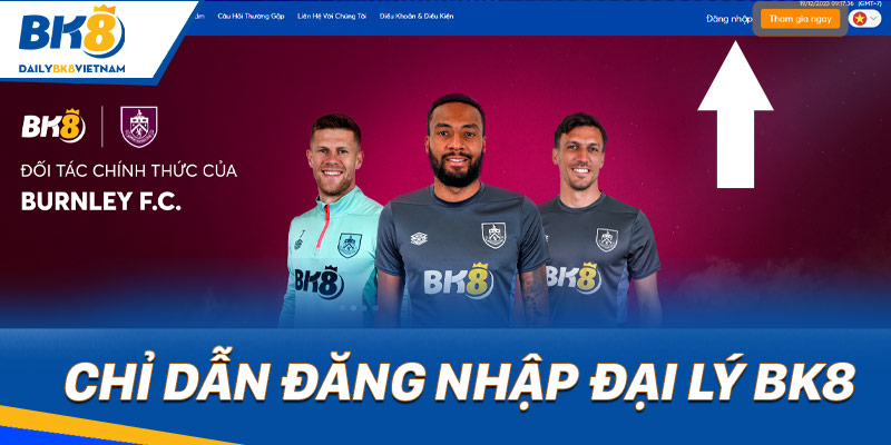 Chỉ dẫn đăng nhập đại lý BK8