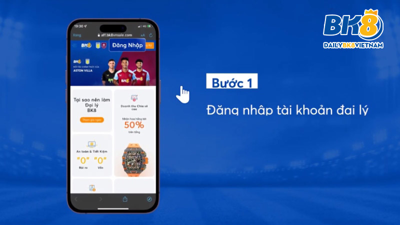 Kết nối đại lý qua app mobile